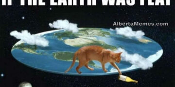 Earth is round meme