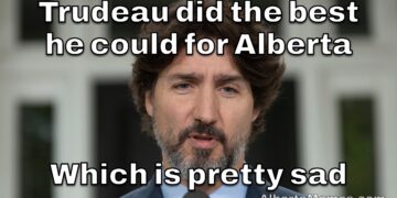 Trudeau Alberta meme
