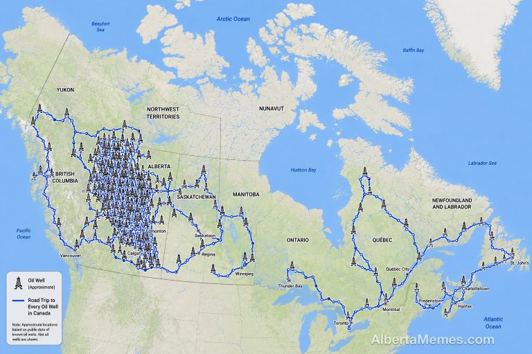 Man Attempts Road Trip To Every Oil Well In Canada, Family Hasn’t Seen Him Since Red Deer