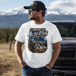 I Identify as Albertan Heavyweight Garment-Dyed T-Shirt